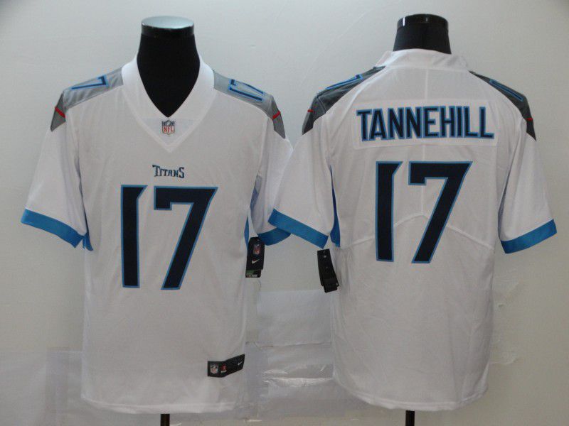 Men Tennessee Titans #17 Tannehill White New Nike Vapor Untouchable Limited NFL Jersey